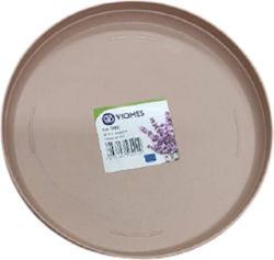 Viomes Rondo 990 Round Plate Pot Beige 17.5x17.5cm