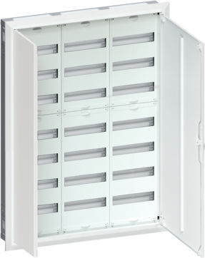 Hager Univers Elektrischer Sicherungskasten Gemauert, 7 Reihen, 36 Elemente B800xH1100xT112mm