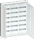 Hager Univers Elektrischer Sicherungskasten Gemauert, 6 Reihen, 36 Elemente B800xH950xT112mm