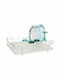 Cook-Shop Metallisches Geschirrabtropfer Weiß 38x12x46cm