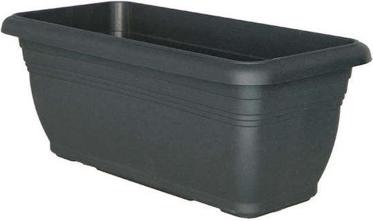 Viomes Blumenkasten Kunststoff Anthracite - Molyvi 70x34x27cm.