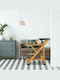 Auxiliary Outdoor Foldable Wood Table Natural 65x40.5x70cm