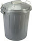 Hega Hogar Hega Hogar Kunststoff Mülleimer Silber 70l
