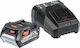 AEG Tools Set De Baterii De Litiu Capacitate 4Ah 18V Cu Încărcător