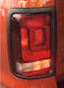 Rear Headlight Masks for Volkswagen Amarok Decorative Rear Light Grilles for VW Amarok Set Black