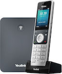 Yealink W76P Безжичен Телефон IP 10 линии Черно