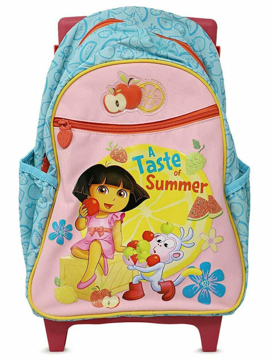 Sunce Toddler Roller Σχολική Τσάντα Τρόλεϊ Νηπιαγωγείου Πολύχρωμη με Θήκη για Παγούρι 14lt