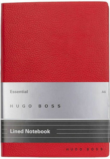 Boss Essential Storyline Carnet 80 Foi A6 Cu dungi Roșu