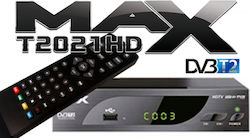 MAX T2021 Ψηφιακός Δέκτης Mpeg-4 Full HD (1080p) με Λειτουργία PVR (Εγγραφή σε USB) Σύνδεσεις HDMI / USB