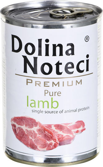 Dolina Noteci Premium Pure Wet Food Dogs in Cans with Lamb Grain-Free & Gluten-Free 400gr