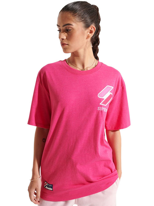 Superdry Women's T-shirt Fuchsia