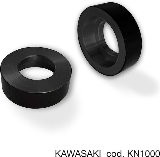Barracuda Handlebar Counterweights for Kawasaki KN1000-N in Black color