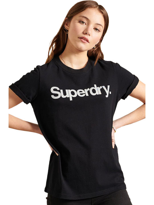 Superdry Damen T-Shirt Schwarz