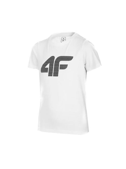4F Παιδικό T-shirt Λευκό