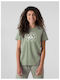 4F Damen Sportlich T-shirt Grün