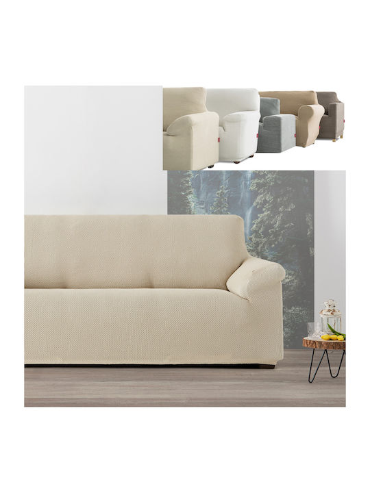 Aithrio Alaska Elastische Abdeckung für Vier-Sitzer-Sofa Ivory 1Stück Alaska-Prosarmogis-Ιβουάρ-Τετραθέσιος