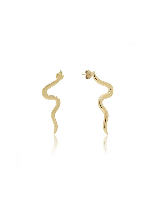 Jcou Like The Wind Earrings Pendants made of Silver Gold Plated