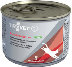 Trovet Renal & Oxalate Wet Food for Cats for Kidney Diseases In Can with Lamb 12pcs 175gr