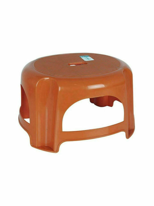 Plastic Stool Outdoor Καφέ 1pcs 29x25x18.5cm