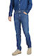Men's Jeans Pants Elastic with Regular Straight Fit Blue