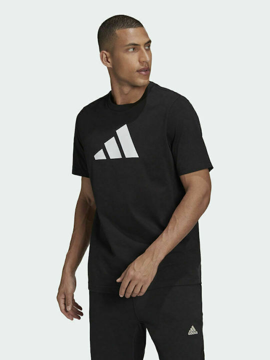 Adidas Future Icons Ανδρικό T-shirt Μαύρο με Λογότυπο
