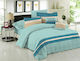 Le Blanc Set Pilotă Single 160x240cm Brooklyn Aqua 2buc