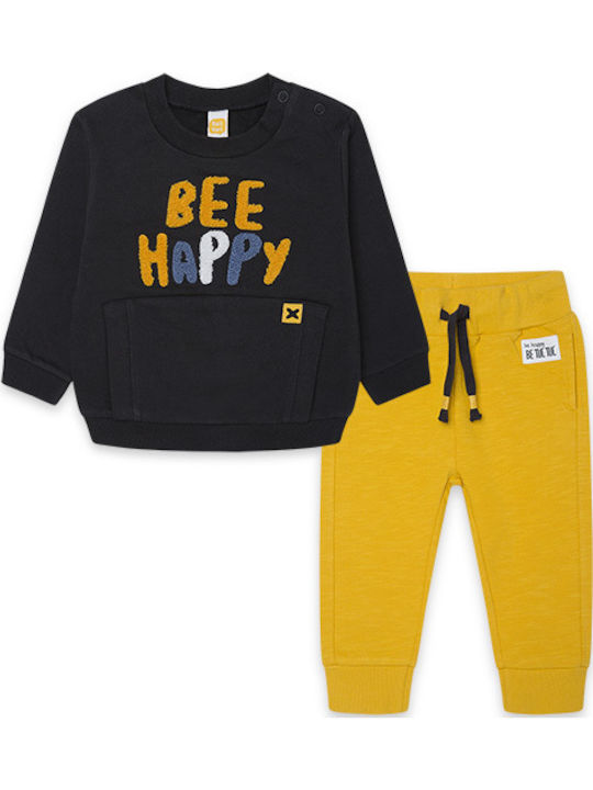 Kids Sweatpants Set Black 2pcs