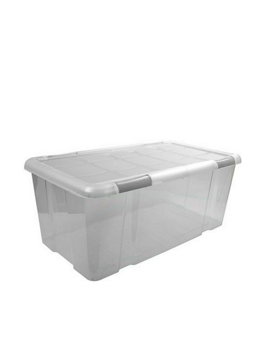 Hega Hogar Plastic Storage box with Cap Transparent 73x41.2x31cm 1pcs