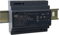 Mean Well Τροφοδοτικό Ράγας HDR-150-12 με Έξοδο 12V και Ισχύ 135.6W 11.3A