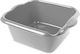 Hega Hogar Basin Square 47.5x45x20.4cm. Capacity 25lt Gray