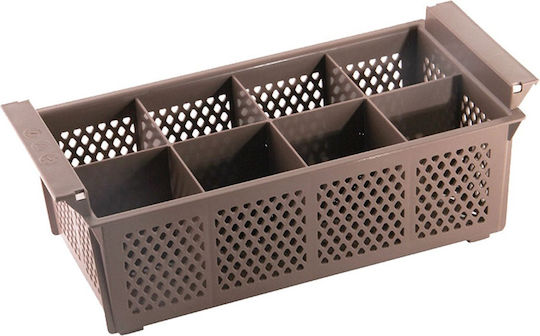 Abtropfgestell für Besteck Kunststoff Braun 43x25x15cm