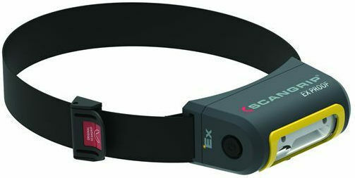 Scangrip Rechargeable Headlamp LED IP65 with Maximum Brightness 200lm Atex Ex-View Black