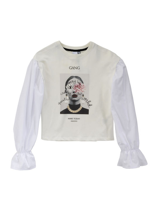 Kids' Shirt Long Sleeve Ecru