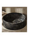 Tema Essenza Vessel Sink Stone 40x40x20cm Charcoal