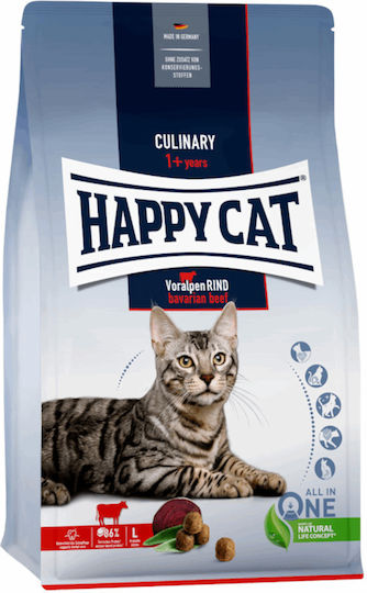 Happy Cat Culinary Voralpen-Rind Ξηρά Τροφή για Ενήλικες Γάτες με Βοδινό 4kg
