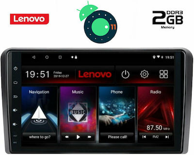 Lenovo LVB 4003_GPS Ηχοσύστημα Αυτοκινήτου για Audi A3 2003-2012 (Bluetooth/USB/WiFi/GPS) με Οθόνη Αφής 9"