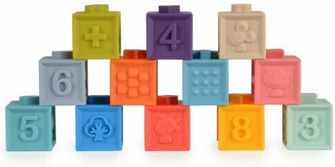 Kaichi Squeeze Cubes Bath Toy for 0++ Months 12pcs K999-225