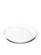 Walther Round Glass Decorative Platter Svea Transparent 30.5x30.5x3.3cm