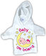Semn Baby on Board Tricou cu Ventuză Lună Alb