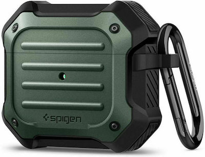 Spigen Tough Armor Hülle Silikon mit Haken Military Green für Apple AirPods 3