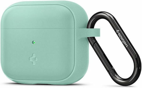 Spigen Silicon Fit Silicone Case with Keychain Mint for Apple AirPods 3