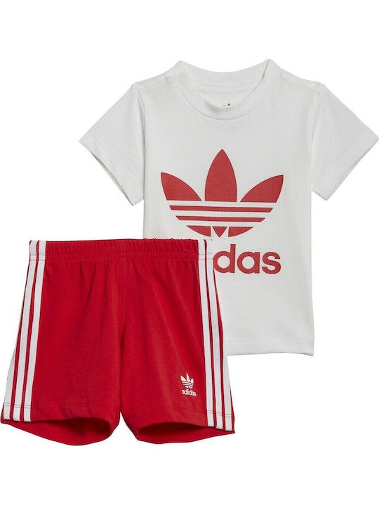 adidas Παιδικό Σετ με Σορτς Λευκό 2τμχ