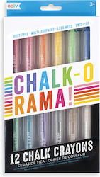 Ooly Chalk O Rama Crayons Markers Set Blackboard Liquid Chalk 12pcs