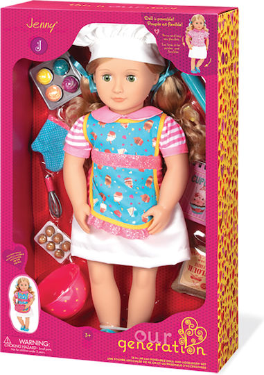 Our Generation Baking Fashion Jenny Păpușă pentru 3+ ani+ Ani 46cm.