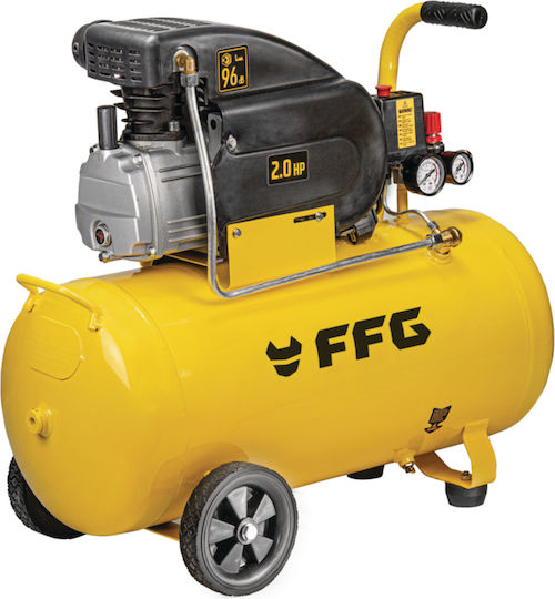 FFG AC-D 250 Easy Cu o singură fază Compresor de aer 96dB cu Putere 2hp și Rezervor de aer 50lt 47244