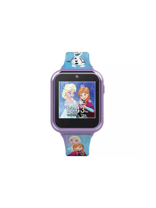 Disney Kids Smartwatch with Rubber/Plastic Strap Purple