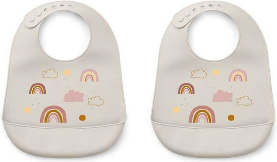 Liewood Rainbow Love Лигавник Силикон с бутон & Джоб Многоцветна 2бр