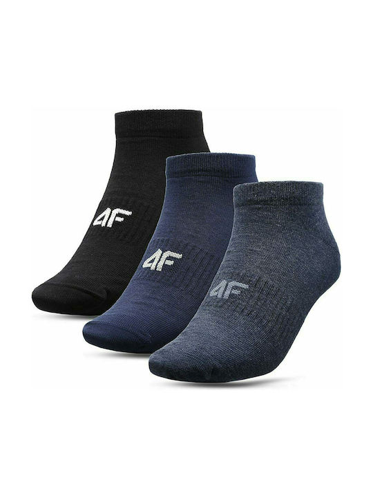 4F Αθλητικές Κάλτσες Πολύχρωμες 3 Ζεύγη