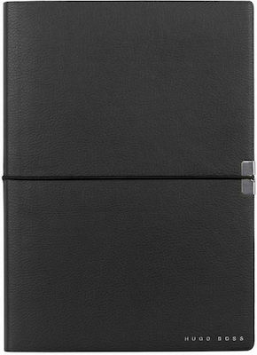 Hugo Boss Elegance Storyline Notebook A5 Ruled with Elastic Black