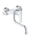 Grohe Eurosmart Μπαταρία Κουζίνας Τοίχου Ασημί